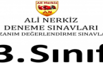 3. Sınıf 1. Türkiye Geneli Kazanım Değerlendirme Sınavı- Ali Nerkiz